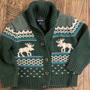 Boys Christmas Sweater 3t, moose holiday sweater